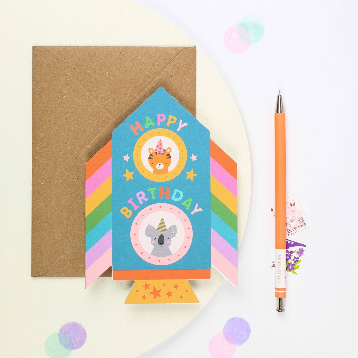 Rocket Birthday Card | Kids Fun Birthday Card