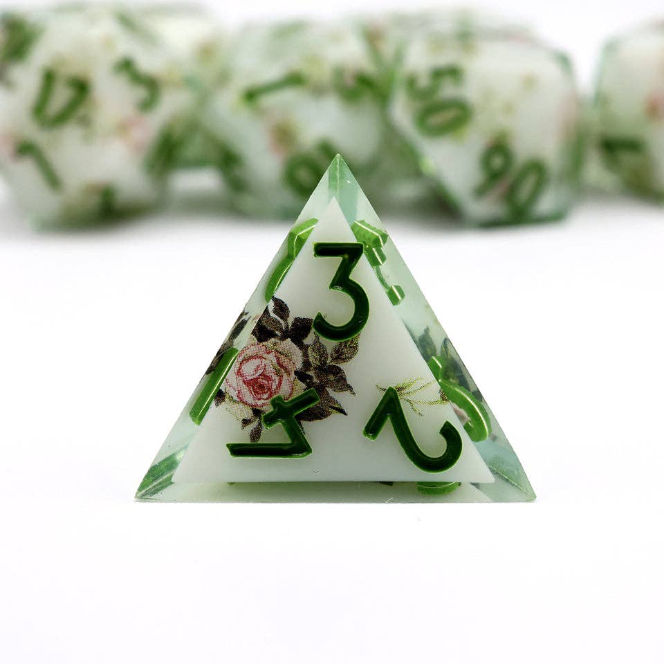 Floral Notes | Art Core Dice| 7-Polyhedral Set