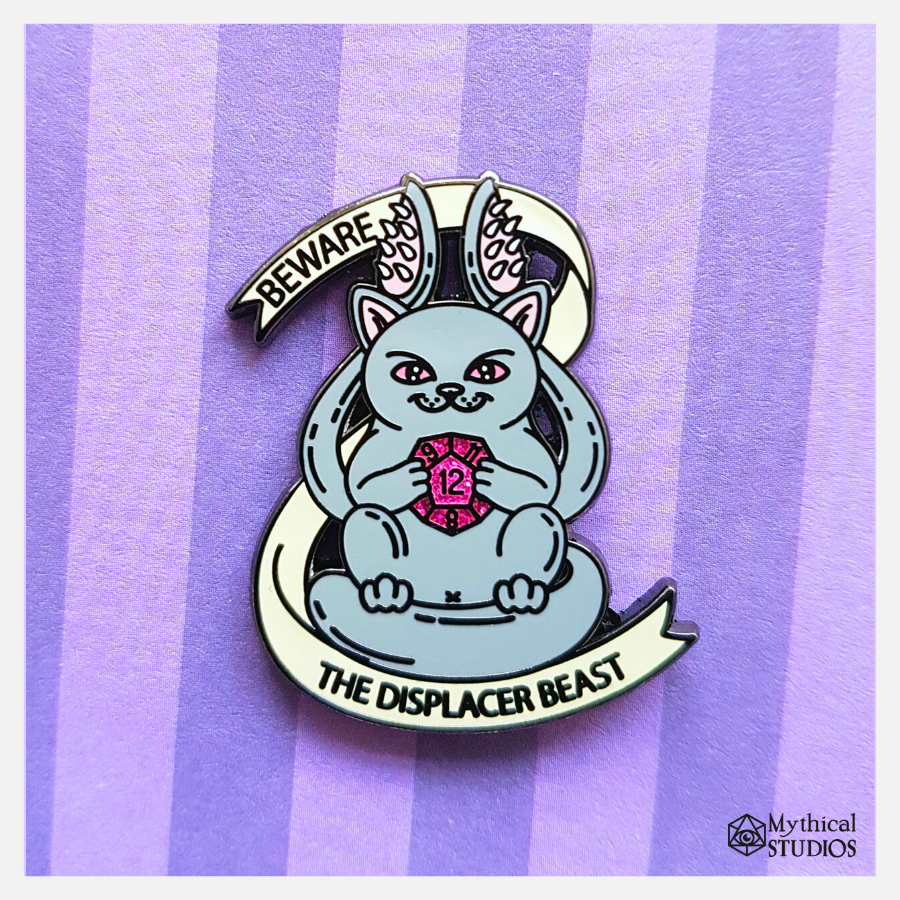 ⋆Glitter⋆ Displaced Kitty Pin