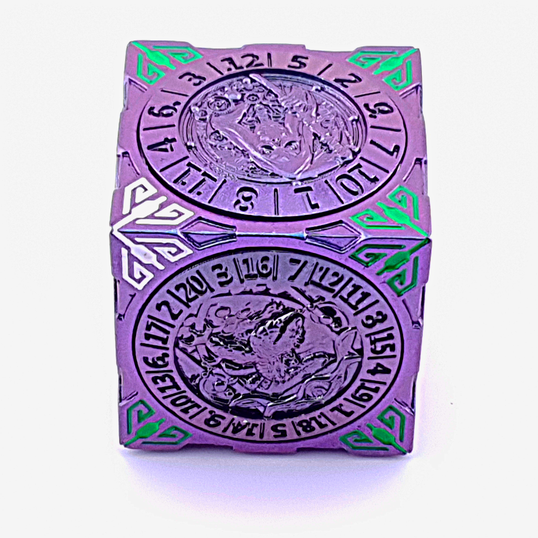Talisman of Fate | Dice Spinner | Purple Green