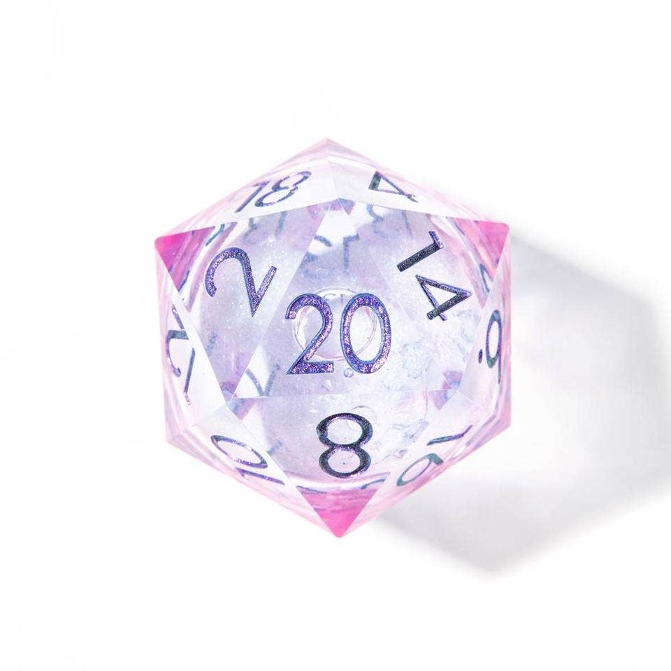 Seelie Fae | 50mm D20 Dice | Oversized Liquid Core
