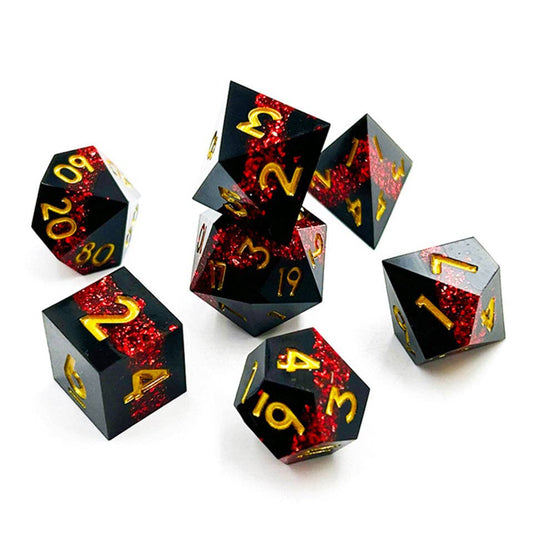 Druid's Vein | Sharp Edge Dice | 7-Polyhedral Set