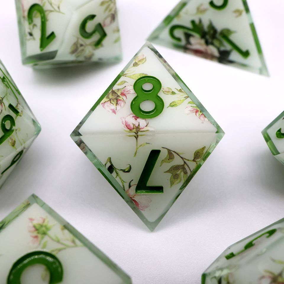Floral Notes | Art Core Dice| 7-Polyhedral Set