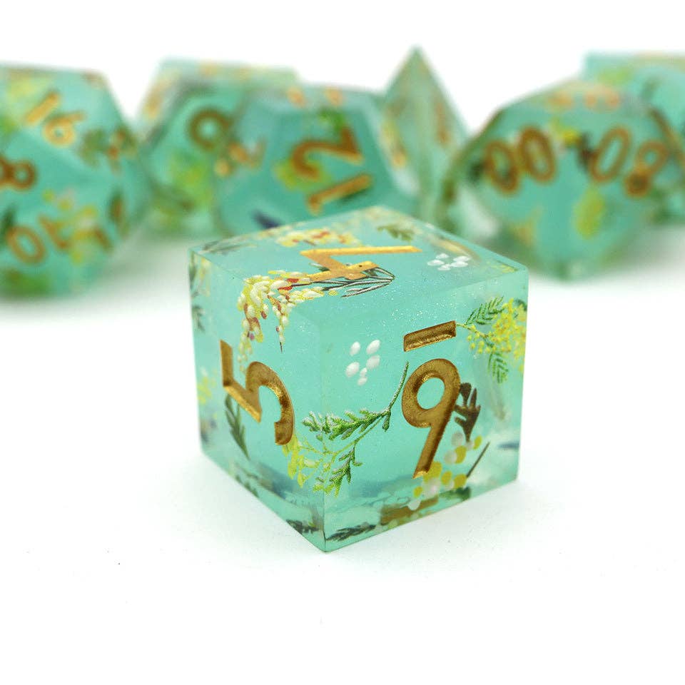 Summer Court | Art Core Dice| 7-Polyhedral Set