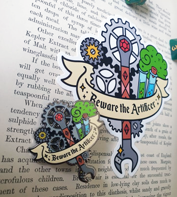 Beware The Artificer Enamel Pin