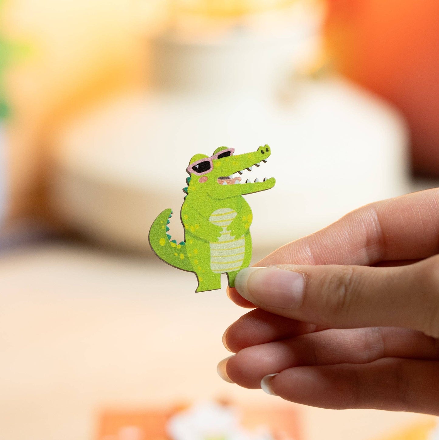 ANTI-ANXIETY ALLIGATOR PIN