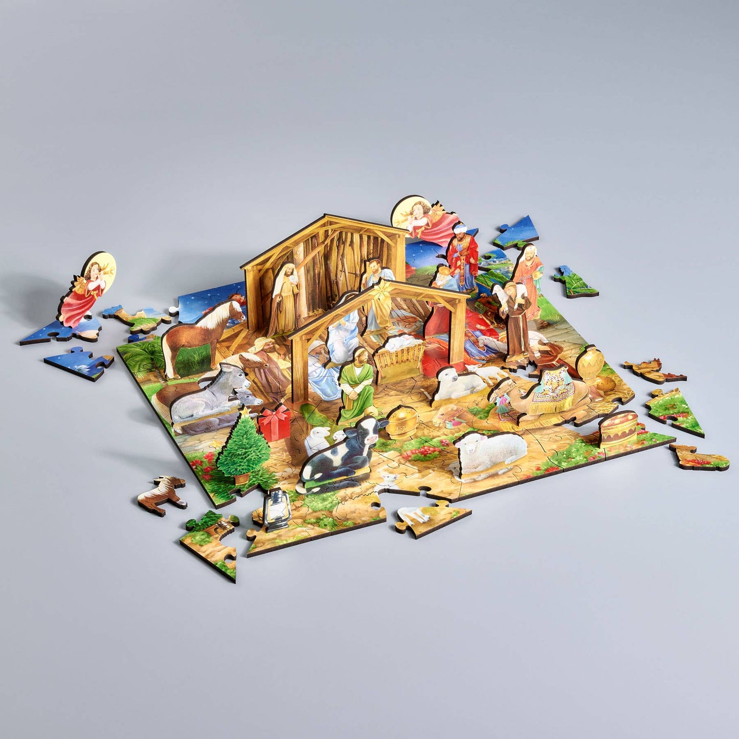 Nativity Scene - With 25 Stand-Up Pieces