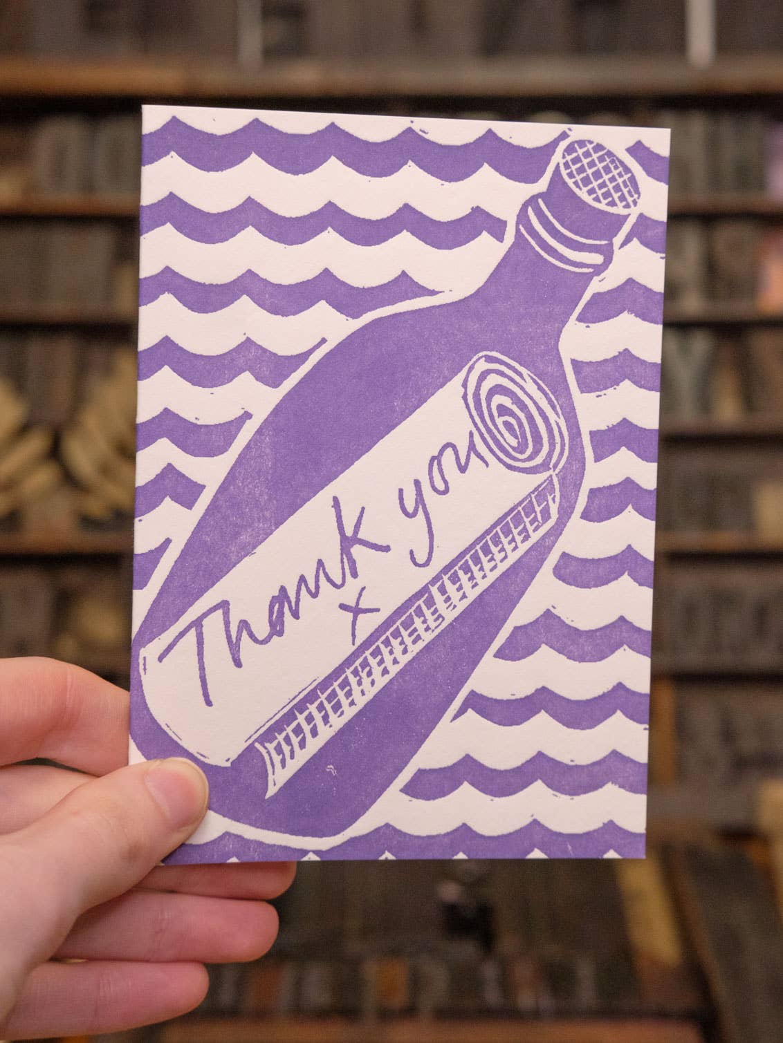 Thank You - Message In A Bottle Card
