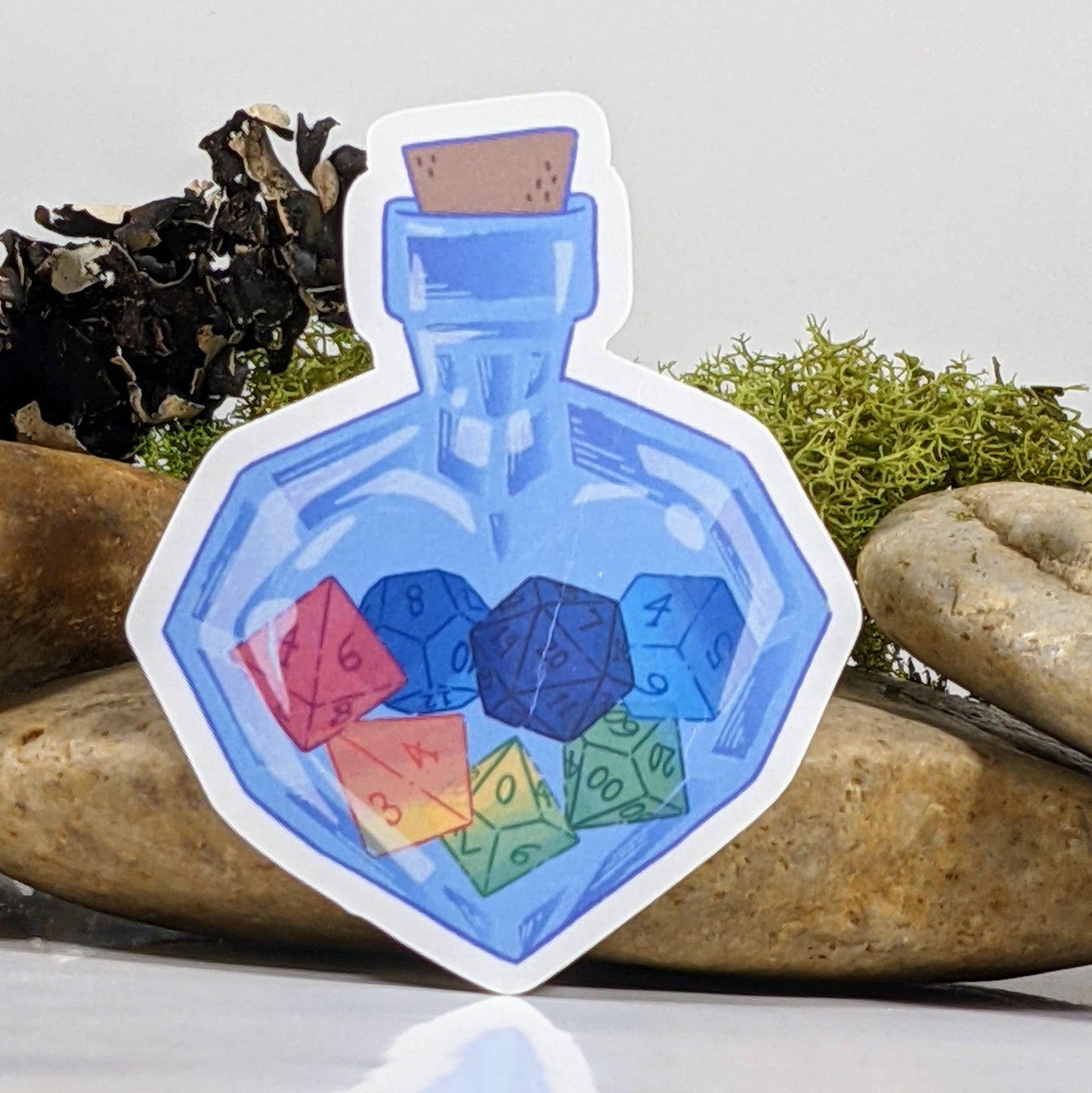 Polyhedral Dice Potion Sticker - 2.5"