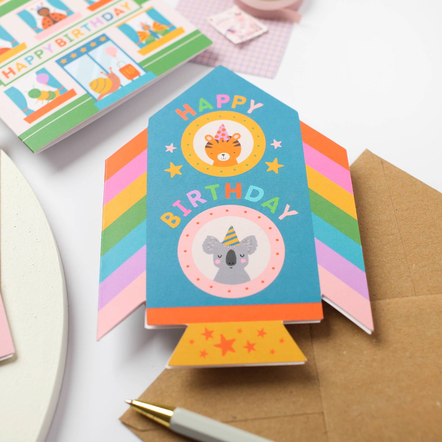Rocket Birthday Card | Kids Fun Birthday Card