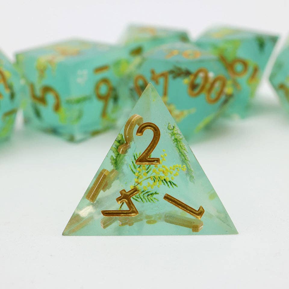 Summer Court | Art Core Dice| 7-Polyhedral Set