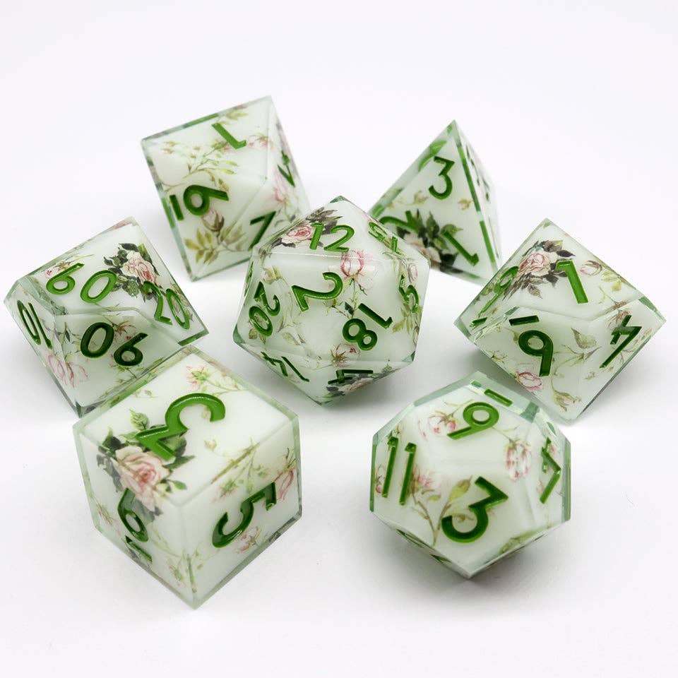 Floral Notes | Art Core Dice| 7-Polyhedral Set
