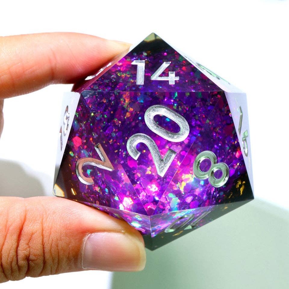 Regal Relic | 33mm D20 | Oversized Geode Dice