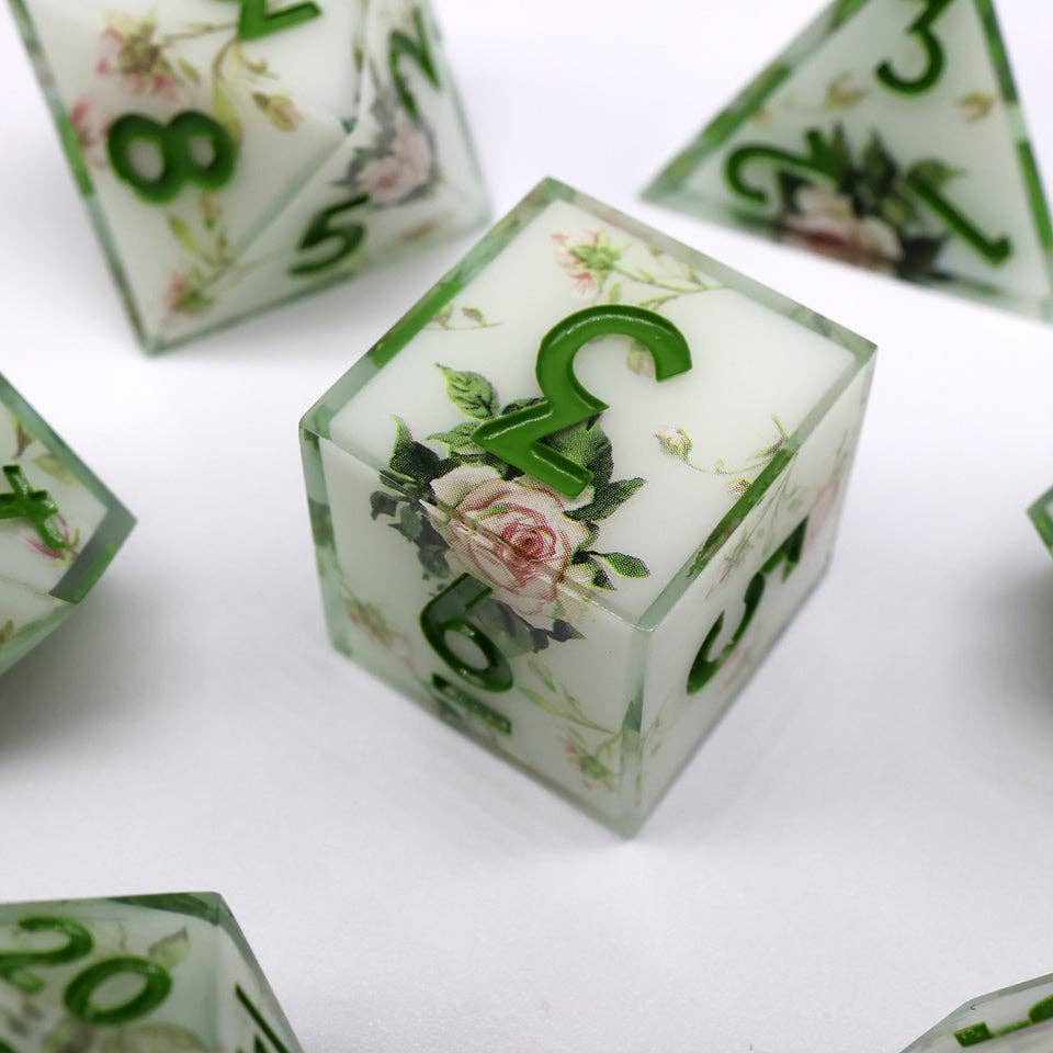 Floral Notes | Art Core Dice| 7-Polyhedral Set