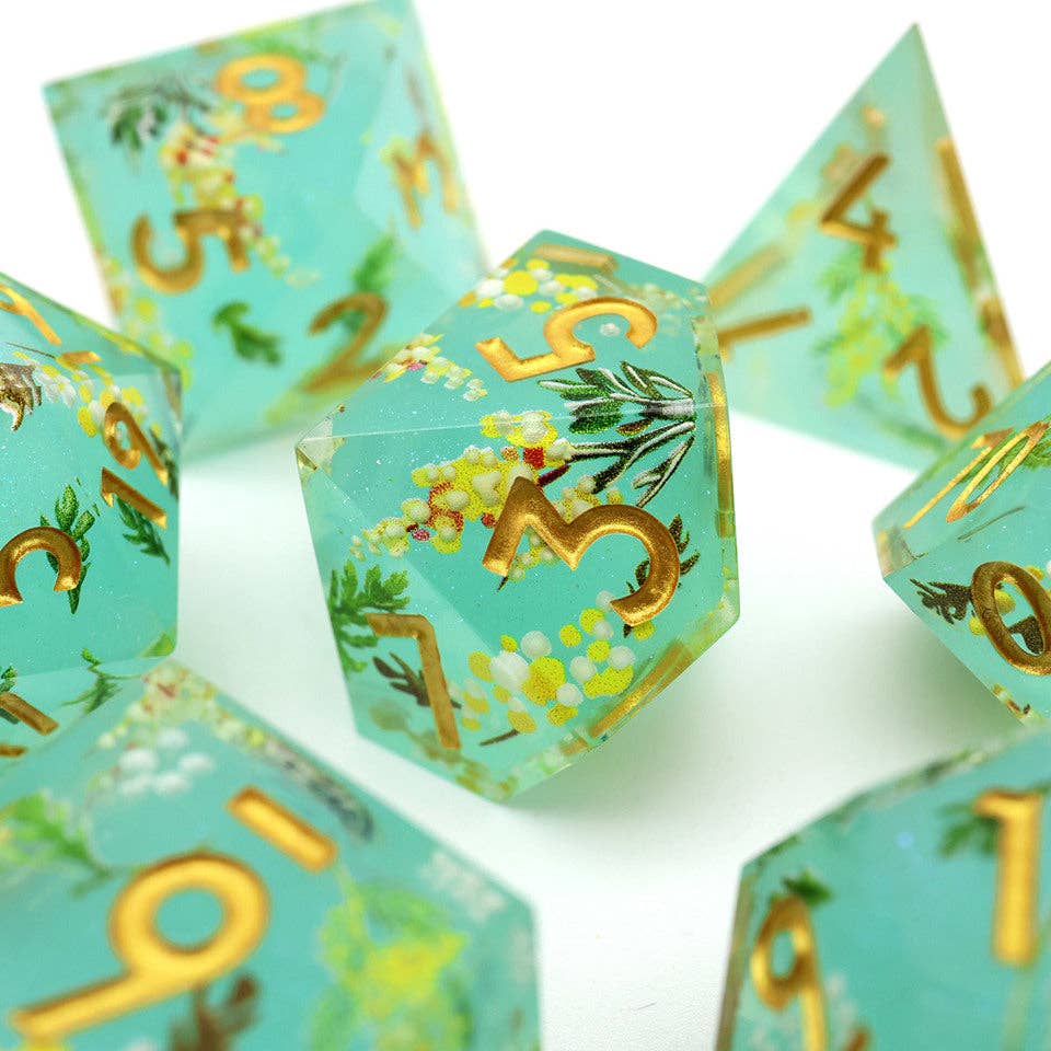 Summer Court | Art Core Dice| 7-Polyhedral Set