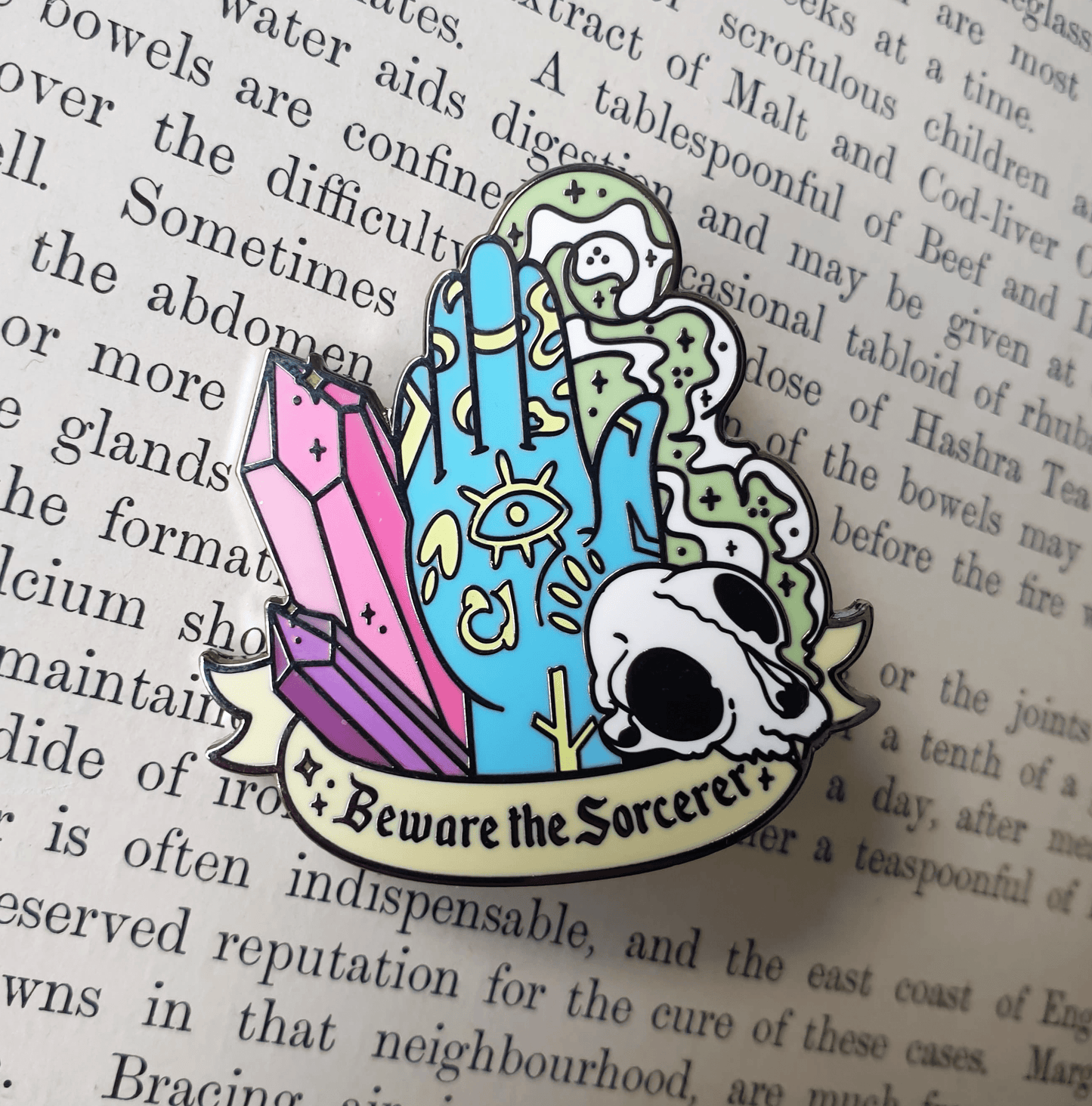 Beware The Sorcerer Enamel Pin