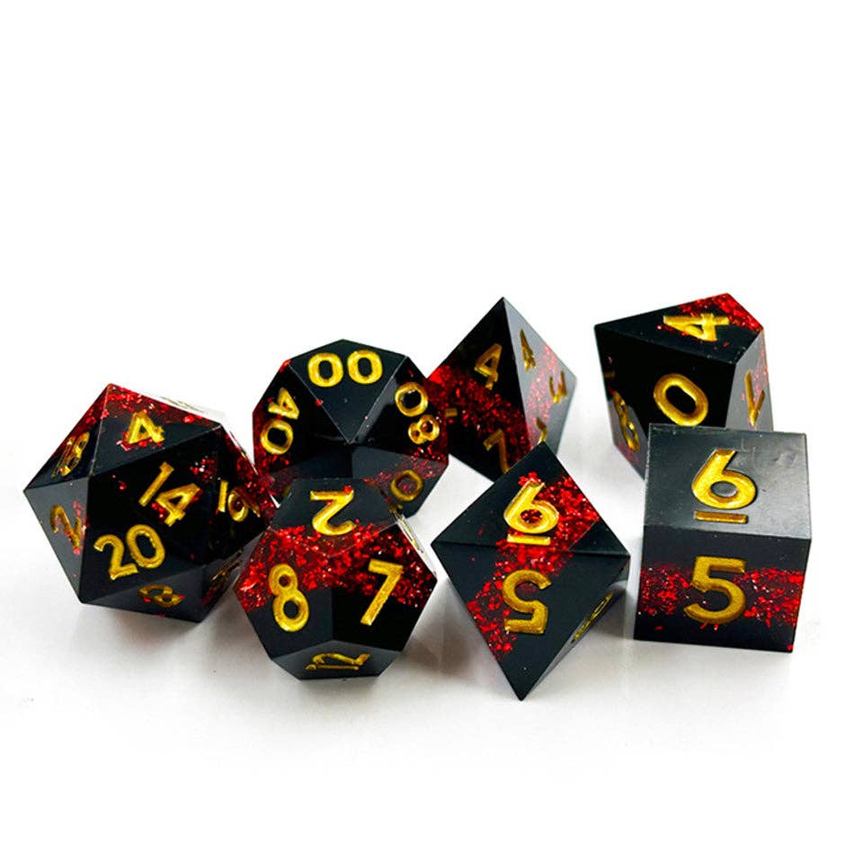 Druid's Vein | Sharp Edge Dice | 7-Polyhedral Set