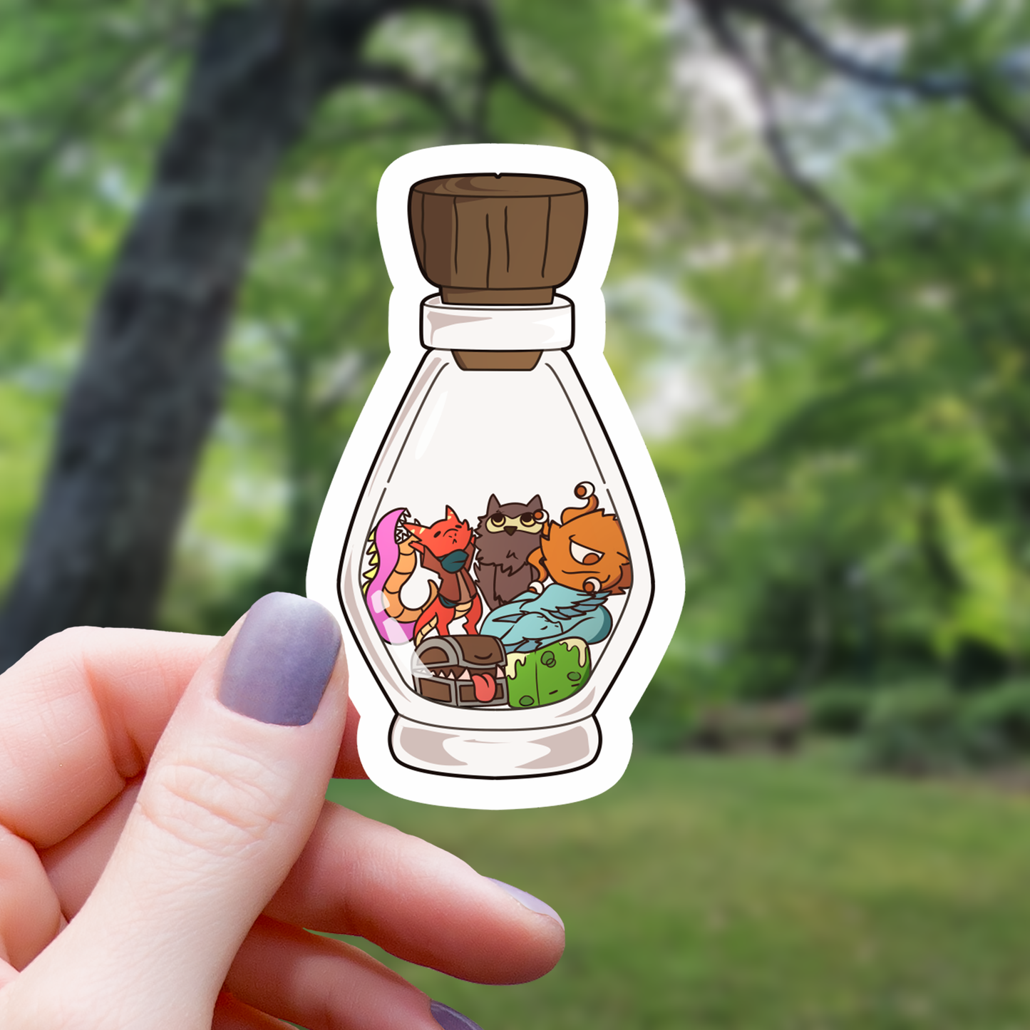 Tabletop RPG Monster Potion Sticker - 3"