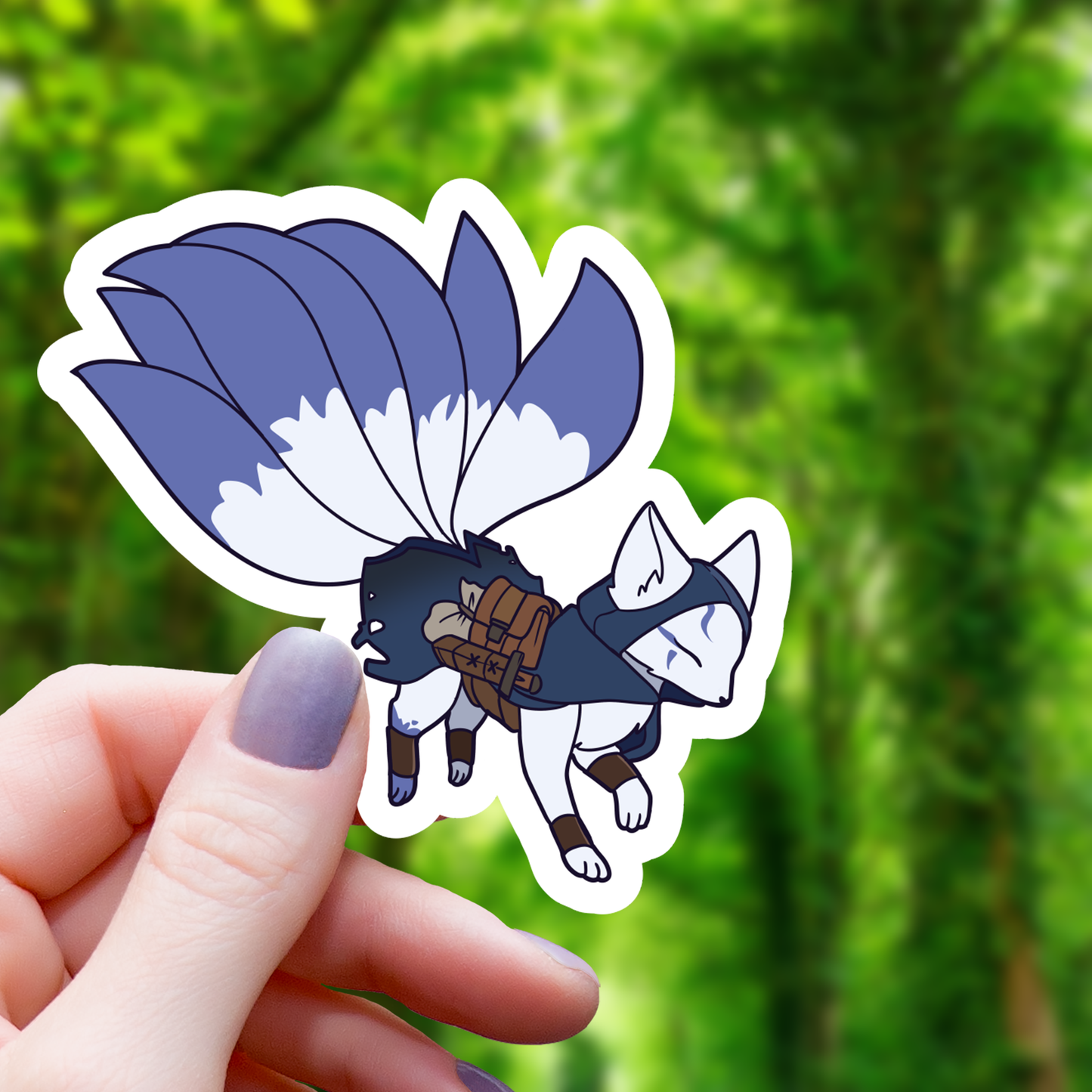 Rogue Kitsune RPG Inspired Sticker - 3"