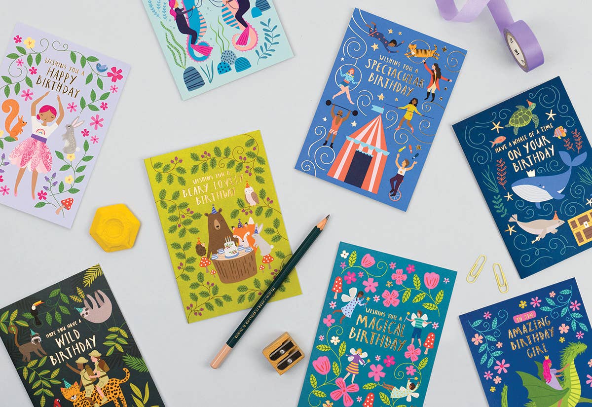 The Princess and the Dragon Birthday Card | Luxury Kids Card
