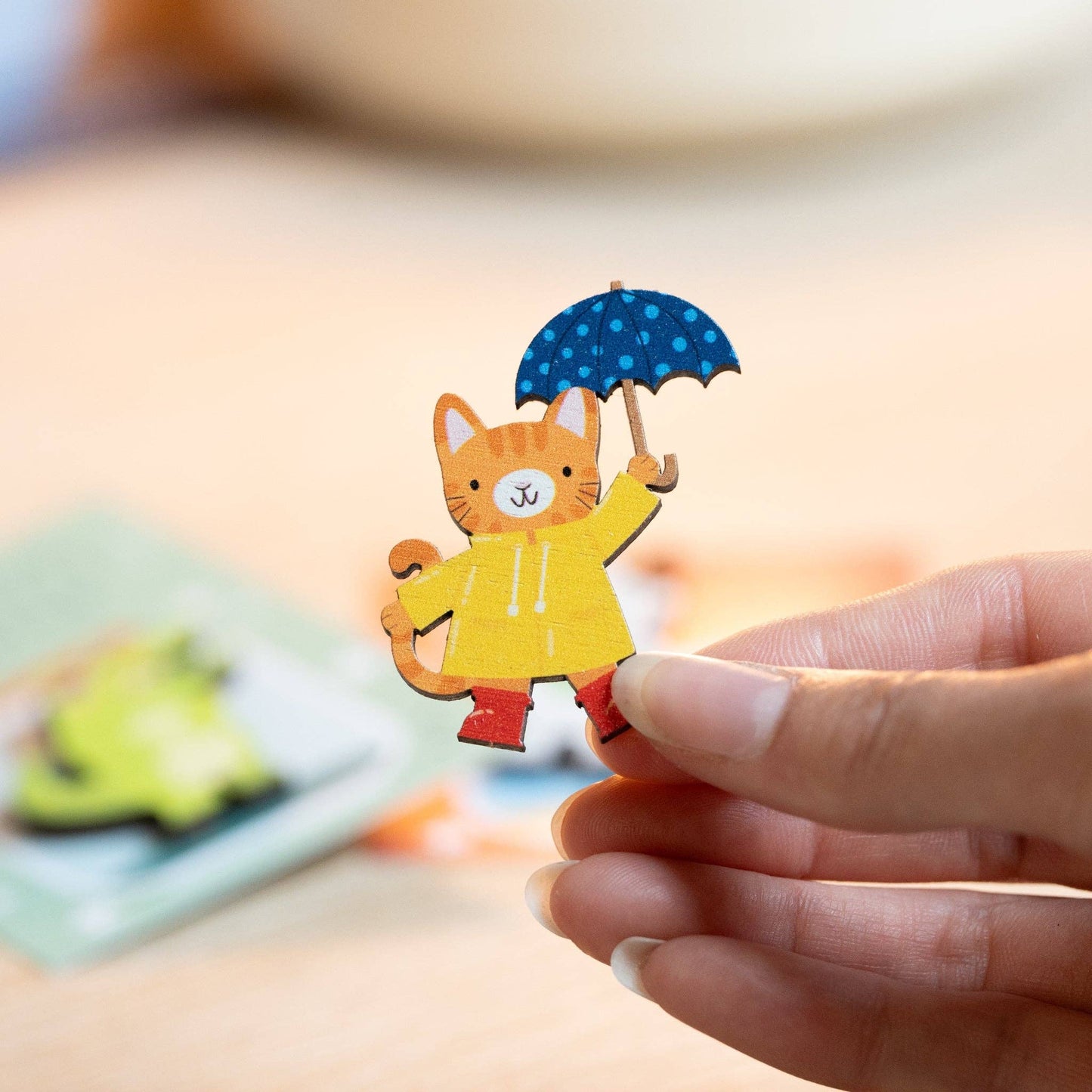 RAINY DAY CAT PIN