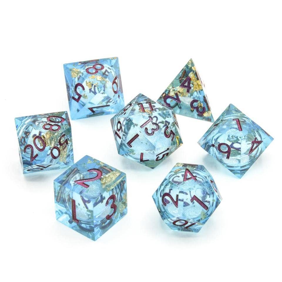 Aurora Mist | Liquid Core Dice | 7-Polyhedral Set