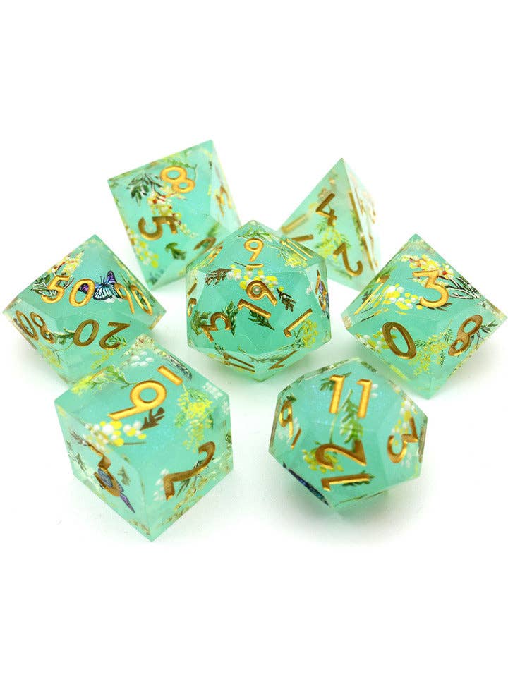 Summer Court | Art Core Dice| 7-Polyhedral Set