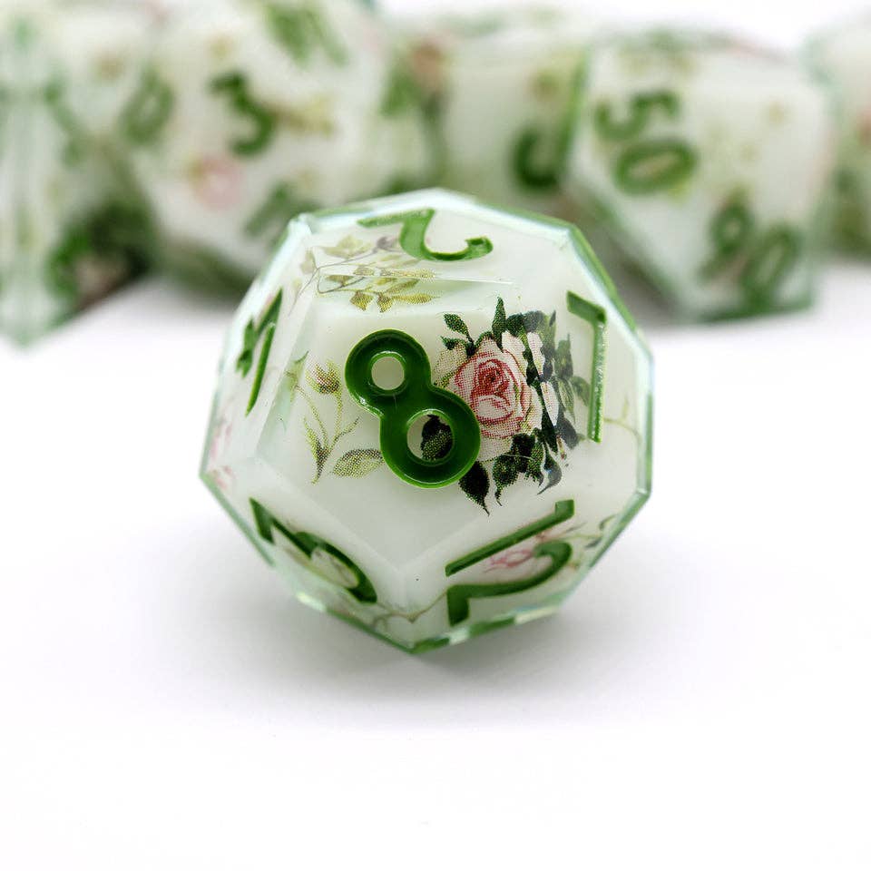 Floral Notes | Art Core Dice| 7-Polyhedral Set