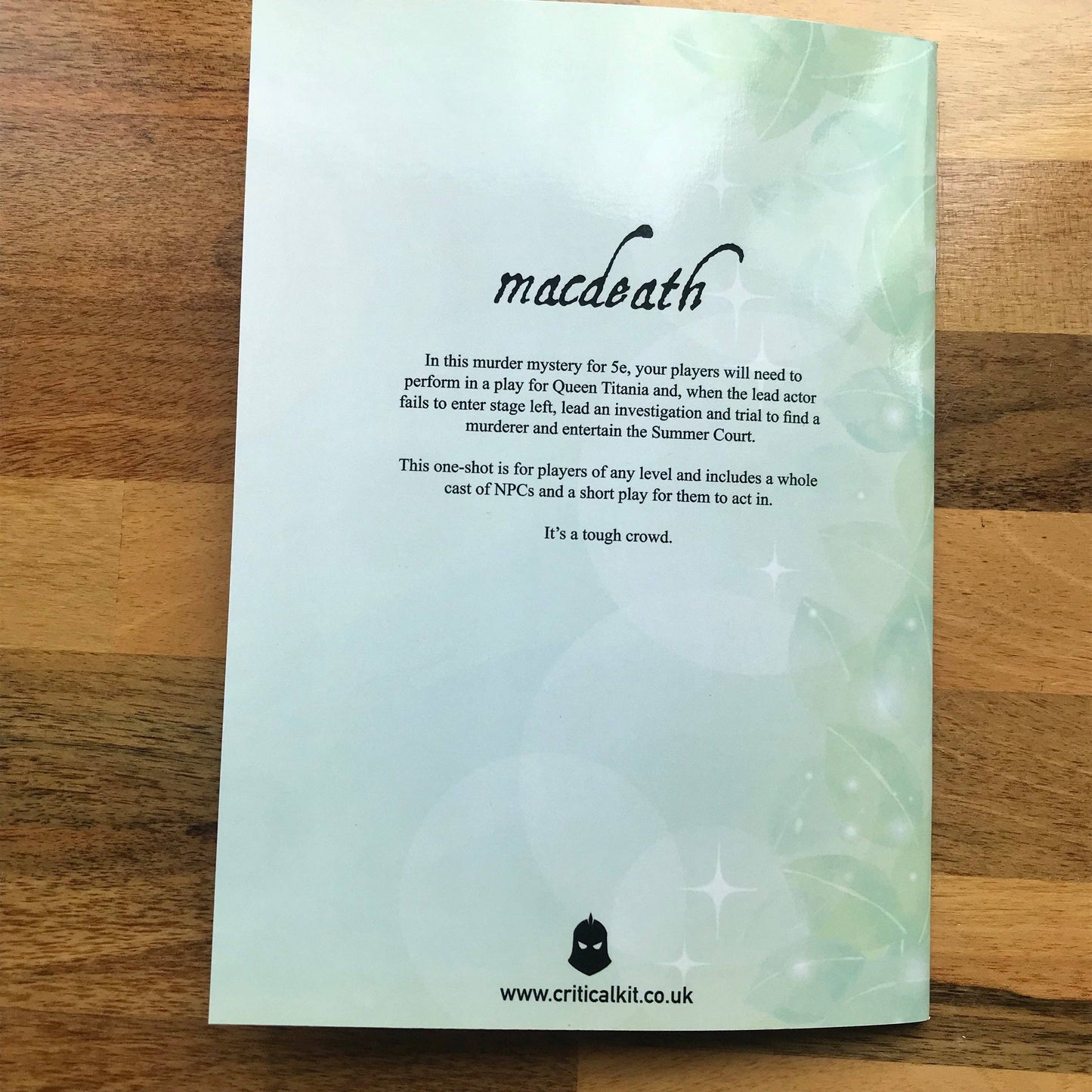 Macdeath DND one shot- a 5th Edition Murder Mystery (A5 book)