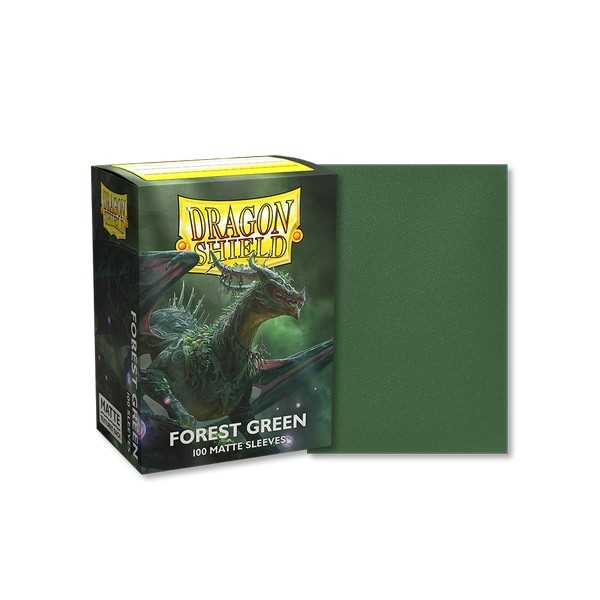Dragonshield Standard 100 Matte Sleeves: Forest Green