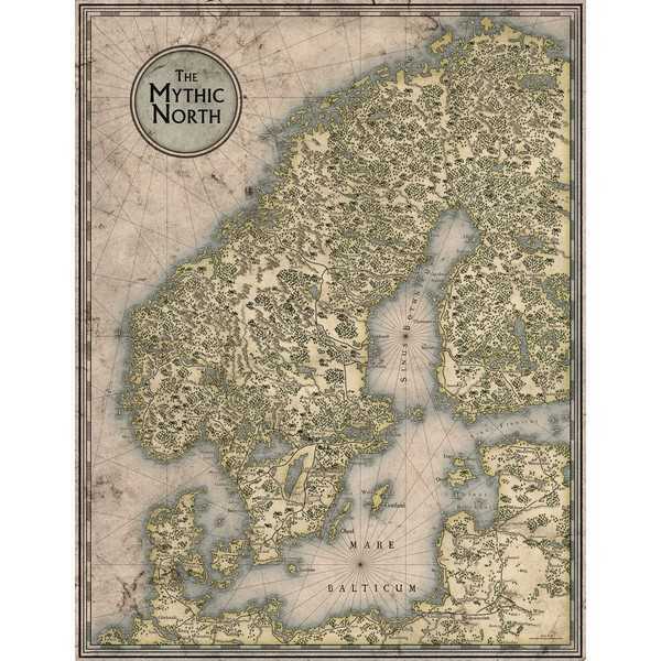 Vaesen Nordic Horror RPG: GM Screen and Map