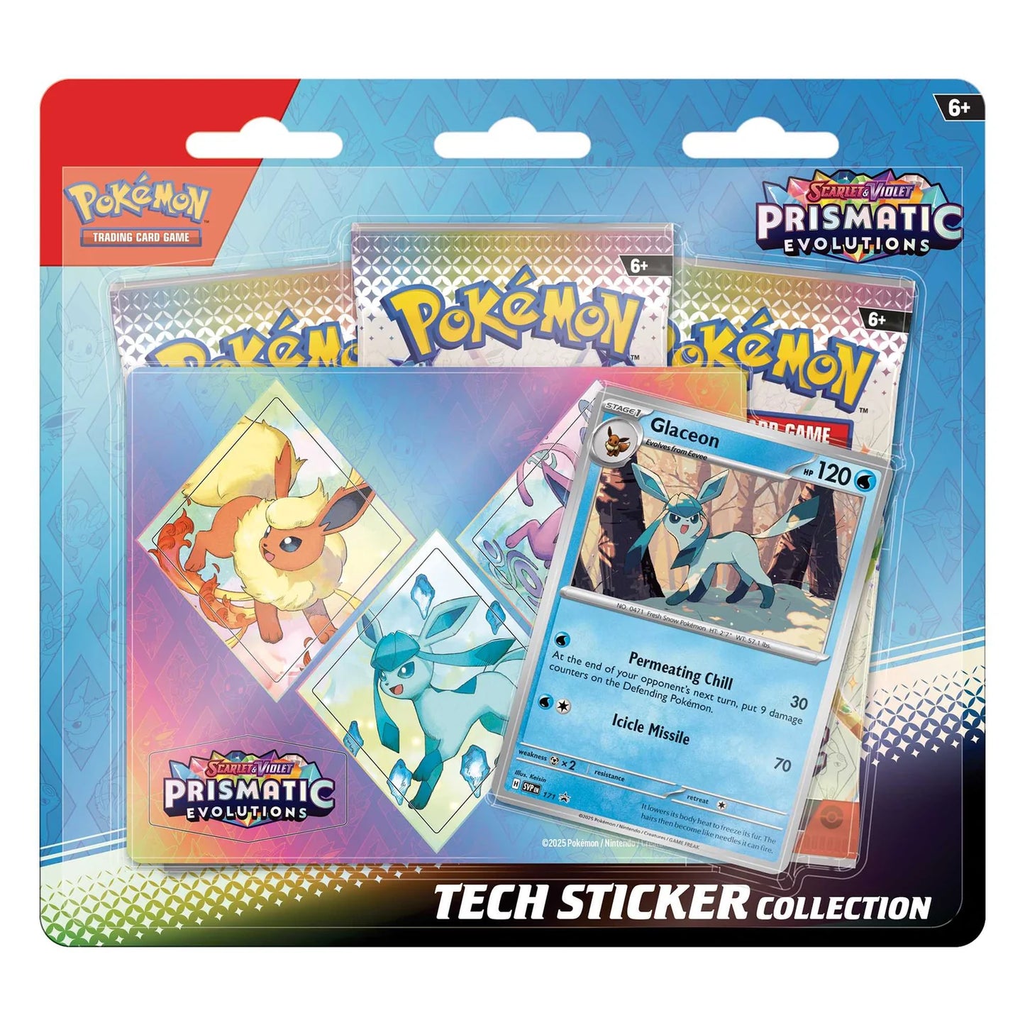 Pokemon TCG: Scarlet & Violet 8.5 - Prismatic Evolutions - Tech Sticker Collection