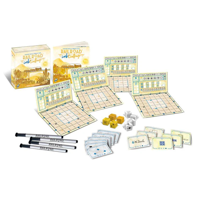 Railroad Ink Challenge: Shining Yellow Edition