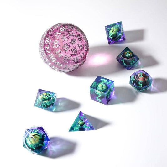 Moonbeam | 50mm D100 | Liquid Core Dice