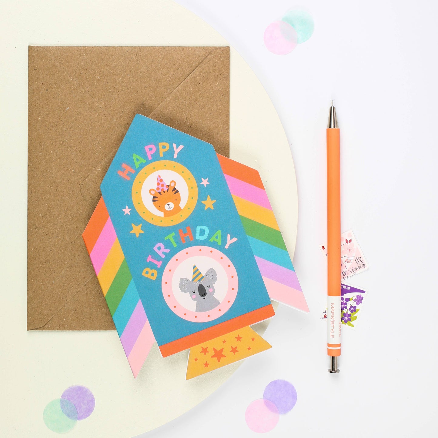 Rocket Birthday Card | Kids Fun Birthday Card