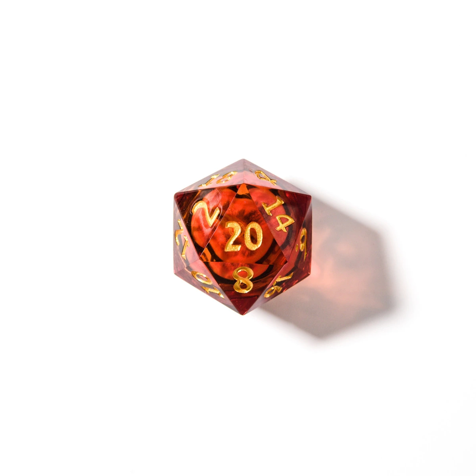 Eye of Power | Moving Eye Liquid Core Dice | 7-Poly Set