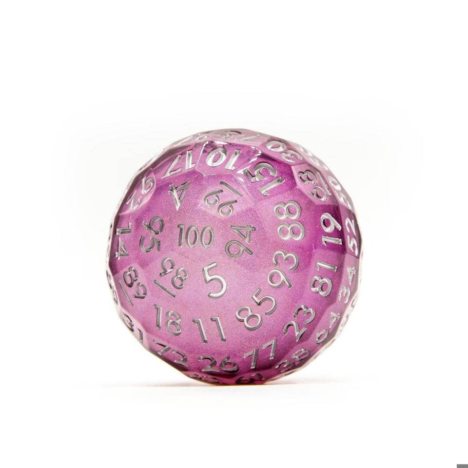 Moonbeam | 50mm D100 | Liquid Core Dice