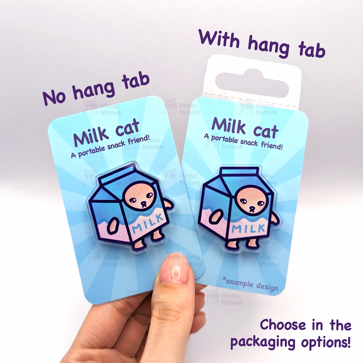 Plant Cat Pin Badge | Cute Cat Wooden Pin