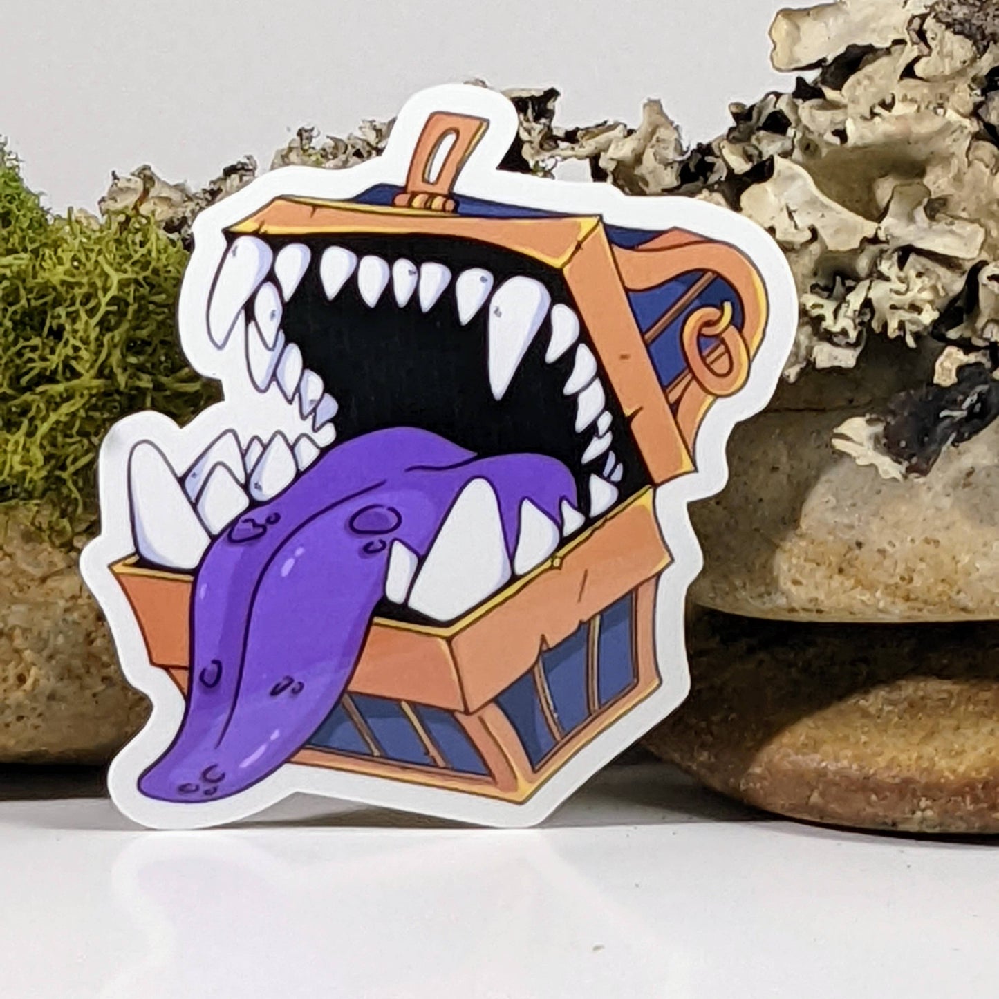 Mimic Treasure Chest Monster Sticker - 2.5"