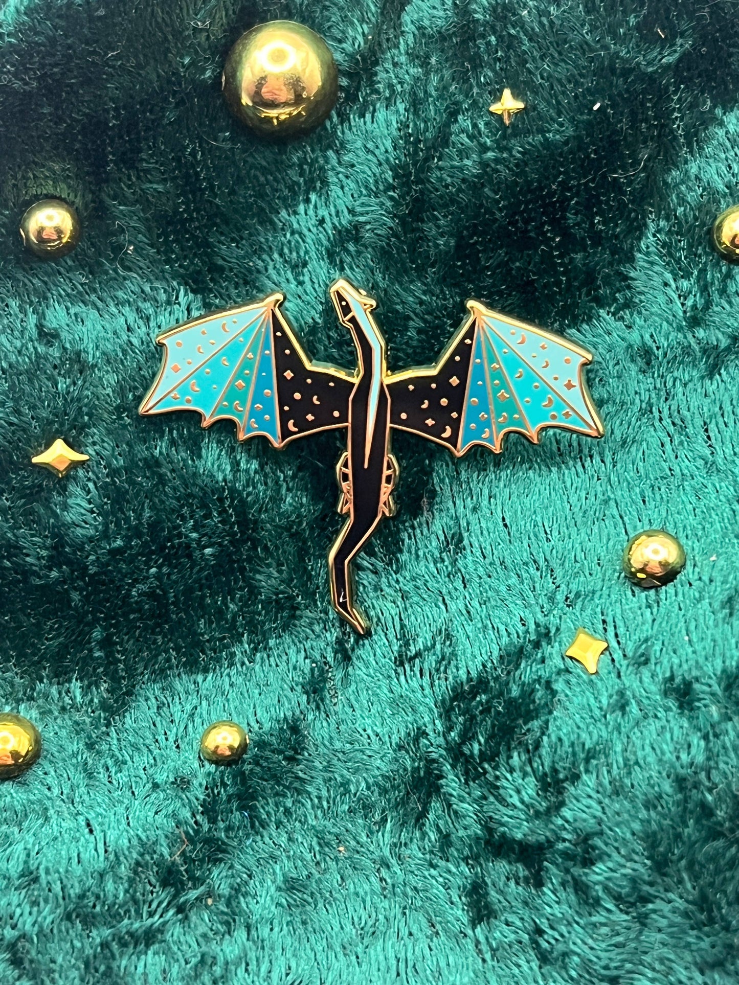 NEW! Blue and Black Dragon Enamel Pin