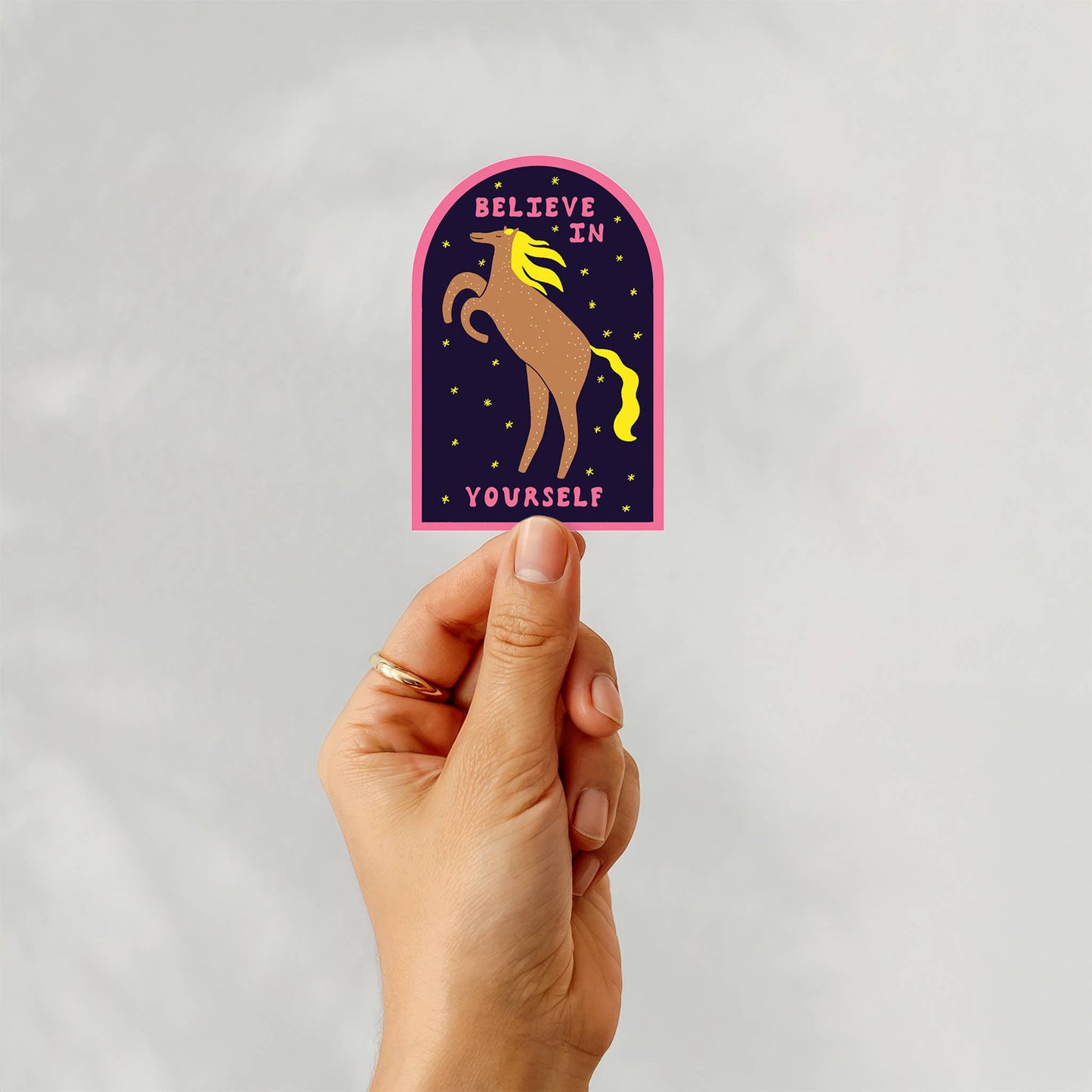 Believe In Yourself Sticker | Celestial Horse Vinyl Sticker