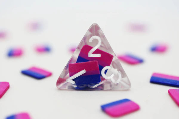 Bisexual Flag RPG Dice Set Resin