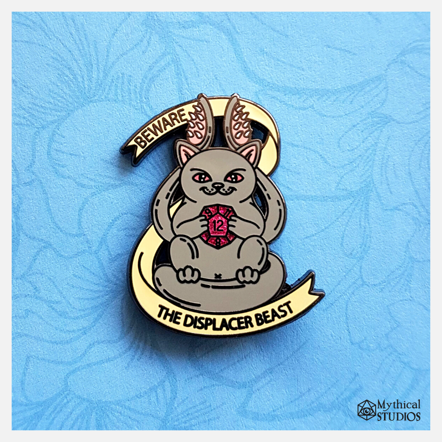 ⋆Glitter⋆ Displaced Kitty Pin