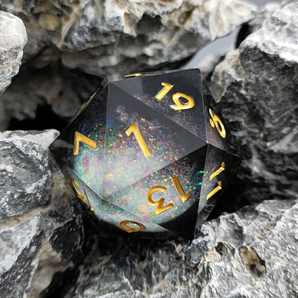 Arcane Cosmos | 33mm D20 Dice | Oversized Liquid Core