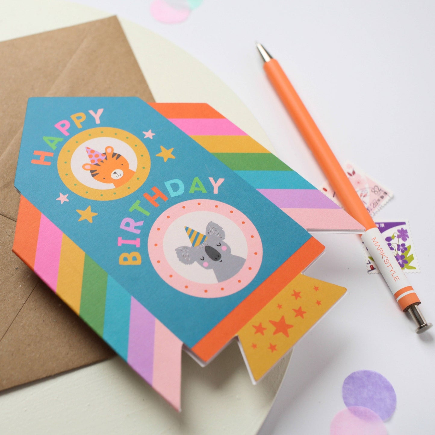 Rocket Birthday Card | Kids Fun Birthday Card