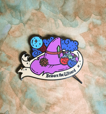 Beware The Wizard Enamel Pin