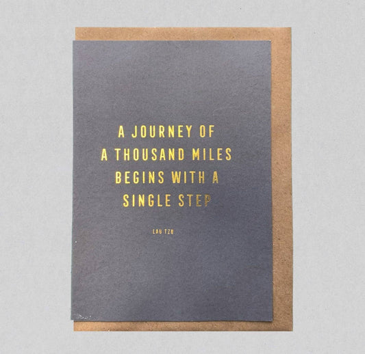 Journey of a Thousand Miles.