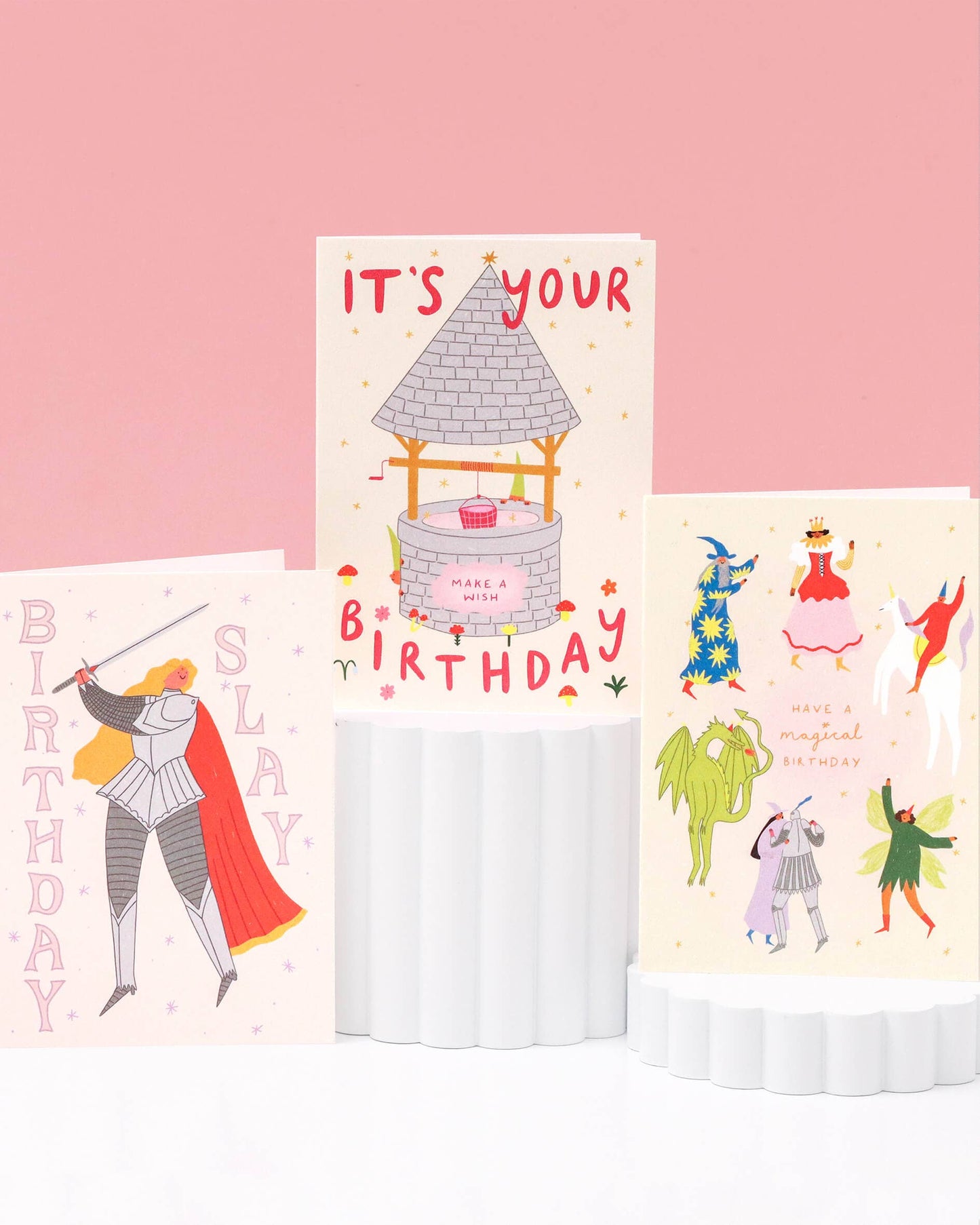 Wishing Well Birthday Card | Folky Birthday | Fantasy