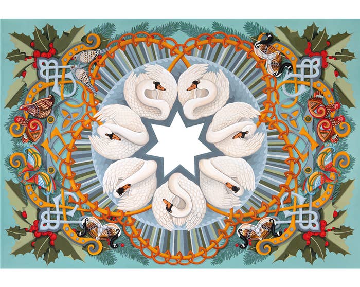 Seven Swans a Swimming