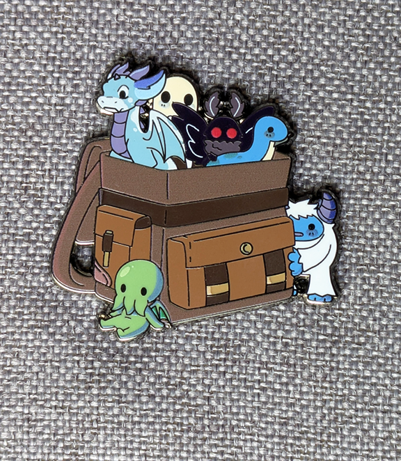 Bag of Cryptids Enamel Pin- 1.5"